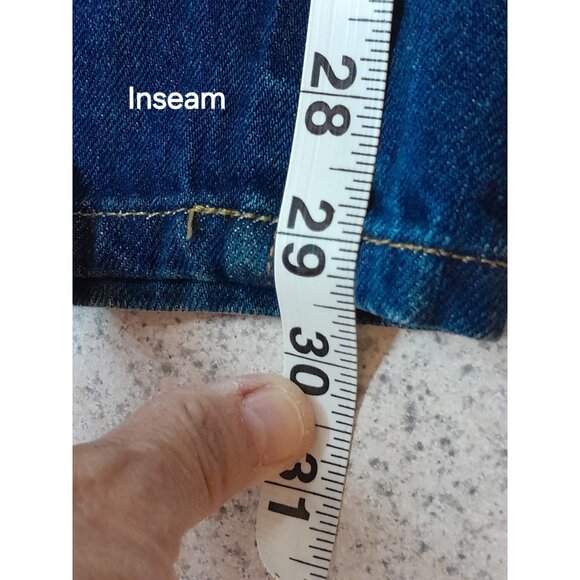 Vintage LL Bean Mens Natural Fit 35X30 Straight Leg Medium Wash Jeans - Picture 9 of 14